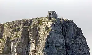 Estación de Cable Superior desde la cima de la Cabeza de León