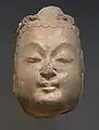 Cabeza de Bodhisattva. Mármol, H. 32,5 cm - Dinastía Sui (581-618), hacia 600.