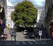 Plaza Bolívar (square en francés) vista desde la propia avenida Simón Bolívar.