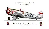 P47D 509th Fighter squadron England 1944