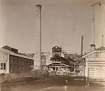 Fábrica siderúrgica en la década de 1910.