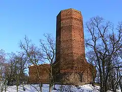 Castillo de Kruszwica en Polonia.