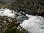 Rápidos del río, vistos desde la isla Entre Ríos.