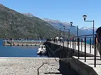 Muelle en el Lago Puelo.