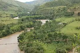 Valle del río Magdalena en el centro del departamento.