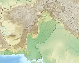 Delta del río Indo ubicada en Pakistán