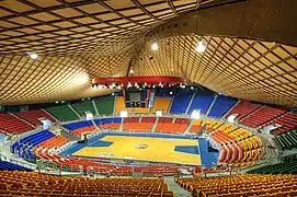 Interior Palacio de los deportes de Santiago