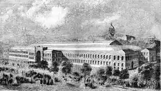 El Palacio de la Industria, construido para la primera Exposición Universal de París.