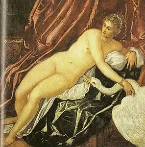 Hendrick Jansz. Terbrugghen, sobre el modelo de Tintoretto, Palazzo Vecchio, Florencia.