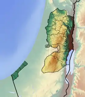 Monte Guerizín ubicada en Estado de Palestina