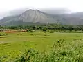 Brecha Palghat Gap vista desde la ruta Palghat-Chitoor