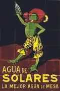 Panel de azulejos. Cartel, Manises, ca. 1930 (Agua de Solares).