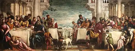Comida en casa de Simón, 1570.