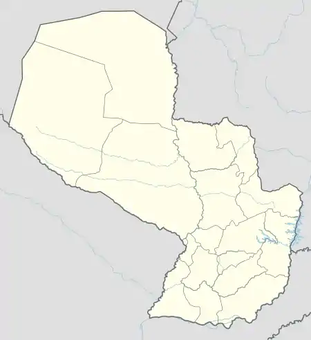 Ypané ubicada en Paraguay