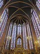 Sainte-Chapelle de París.