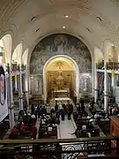 La nave, vista desde la tribuna.