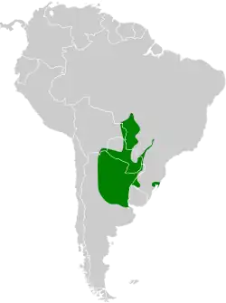 Distribución geográfica de la cardenilla piquigualda.