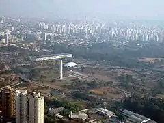 Vista  aérea del parque de Ibirapuera