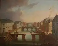 Canal de Frederiksholm en Copenhague, 1794.