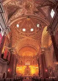 Interior de la iglesia de Santo Domingo.