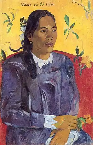 Vahine no te tiare (Mujer con Flor), 1891, Gliptoteca Ny Carlsberg