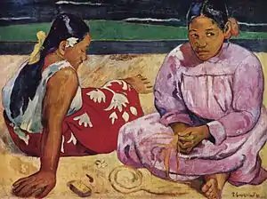Mujeres Tahitiana en la Playa (1891)
