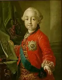 Pablo I de niño (década de 1760)