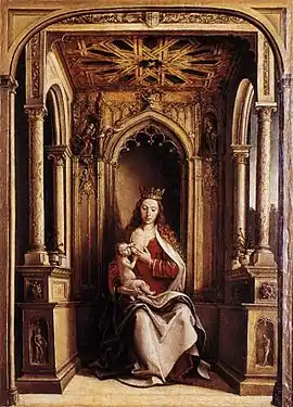 La Virgen con el Niño en un trono o Virgen de la Leche (Museo de San Isidro, Madrid)