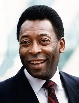 Pelé, considerado el mejor futbolista de la historia.