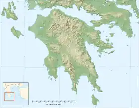 Aroania ubicada en Peloponeso