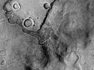 Formas periglaciales en Utopia (imagen HiRISE).