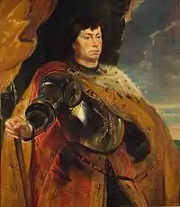 Carlos el Temerario, según lo imaginara Peter Paul Rubens en el siglo XVII.