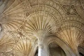Abovedado en abanico del retro-coro de la catedral de Peterborough