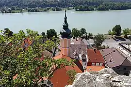 El Danubio desde la iglesia parroquial de Marbach an der Donau