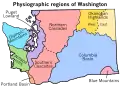 Regiones fisiográficas de Washington.