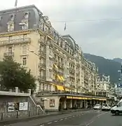 Hotel Montreaux-Palace en Montreux. Declarado bien cultural suizo.