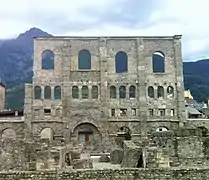 El teatro romano de Aosta.