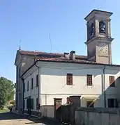 Iglesia rural entre Fiorenzuola d'Arda y Fidenza.