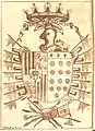 Sallent (1750). Grabado calcográfico firmado por Lorda en Zaragoza