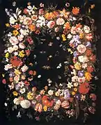 Guirnalda de flores, Pinacoteca Nacional de Bolonia