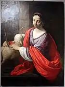 Santa Inés (c. 1640-1645), Pinacoteca Nacional de Bolonia