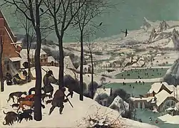 Los cazadores en la nieve, de Pieter Brueghel el Viejo, 1565.