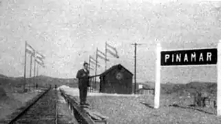 Estación Pinamar, al momento de su inauguración.