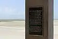 Pink Dolphin Monument (placa), RA Apffel Park, Galveston Island, Texas, 2014.