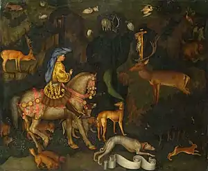 La visión de San Eustaquio, de Pisanello (ca. 1436).