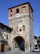 Torre reloj en Piverone.