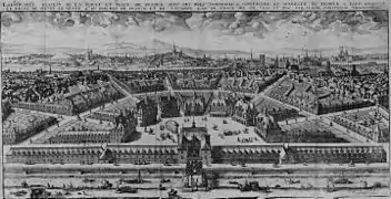 Proyecto de la Place de Francia (París) en 1610