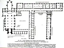 Planta de la abadía (1791)