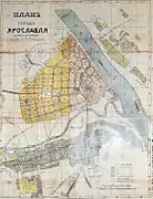 Mapa de Yaroslavl en 1911