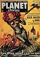 Portada de Allen Anderson para Planet Stories, mayo de 1952.